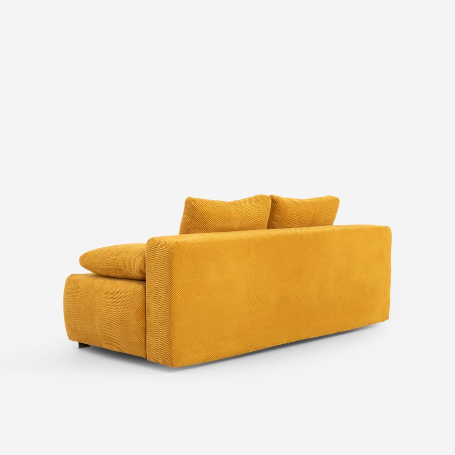 MAJA Sofa 3-osobowa rozkładana musztardowa - 8