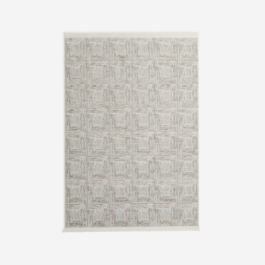 Dywan geometryczny TWEETY, szary, 120x170 cm - 1