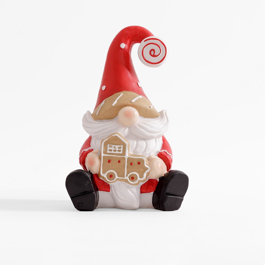 Figurka dekoracyjna MIKOŁAJ siedzący 25 cm - 1