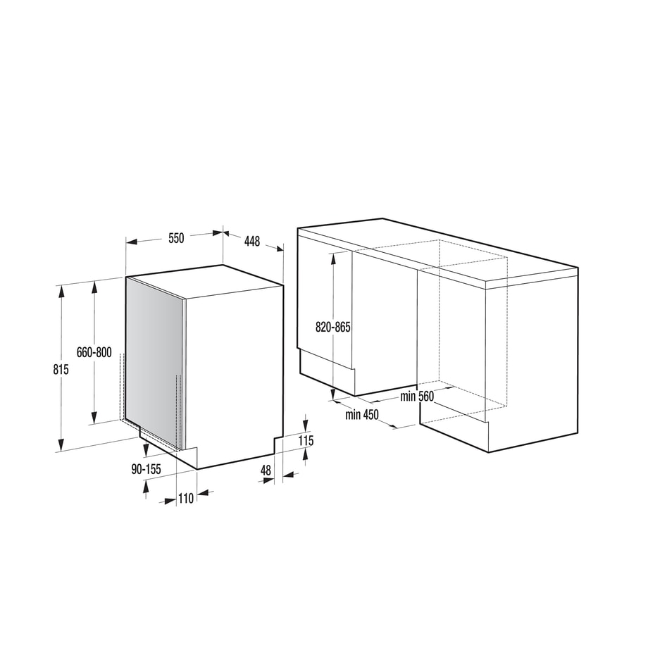 Zmywarka do zabudowy GORENJE 45 GV583C11 - 4