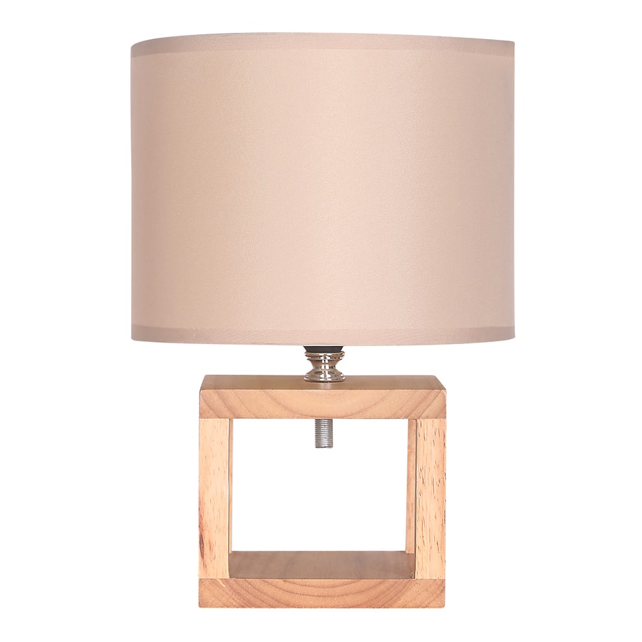 Lampa stołowa bambus abażur brązowy 28,5 cm - 1