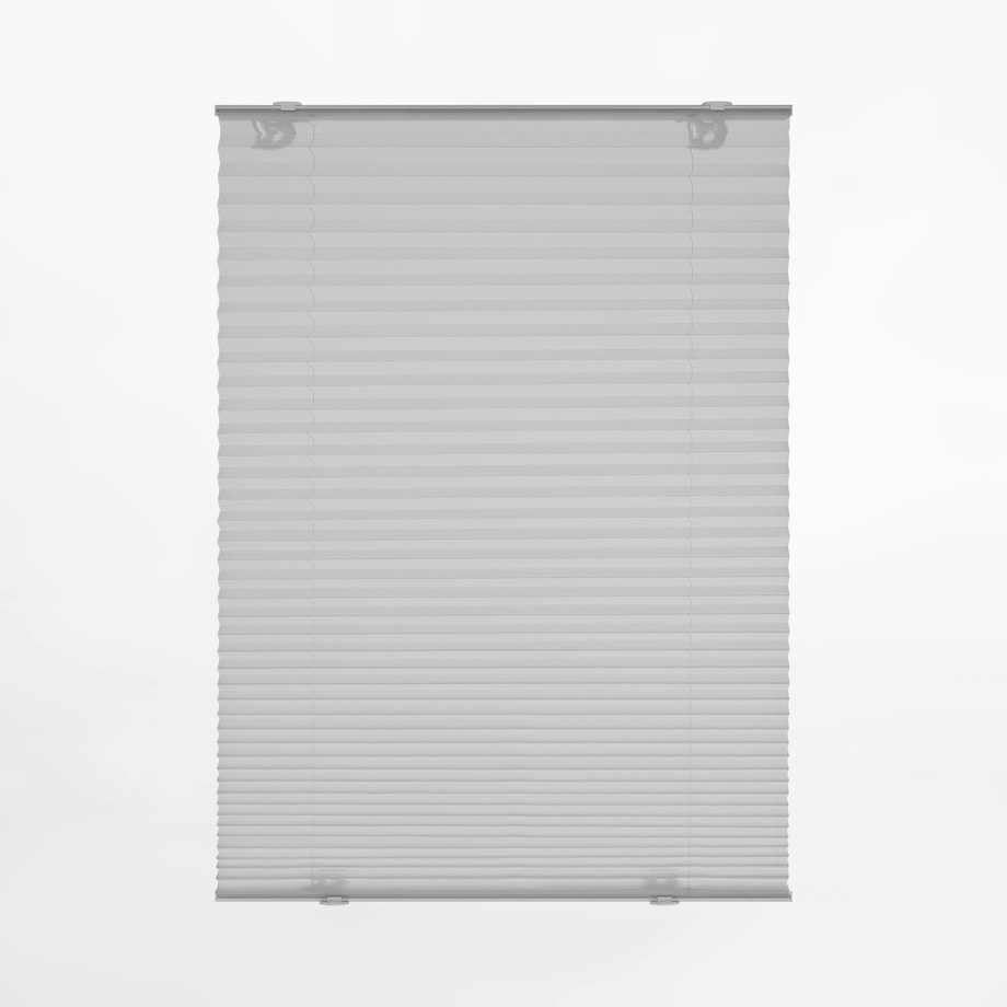 Roleta plisowana z przyssawkami, szara 47x100 cm - 1
