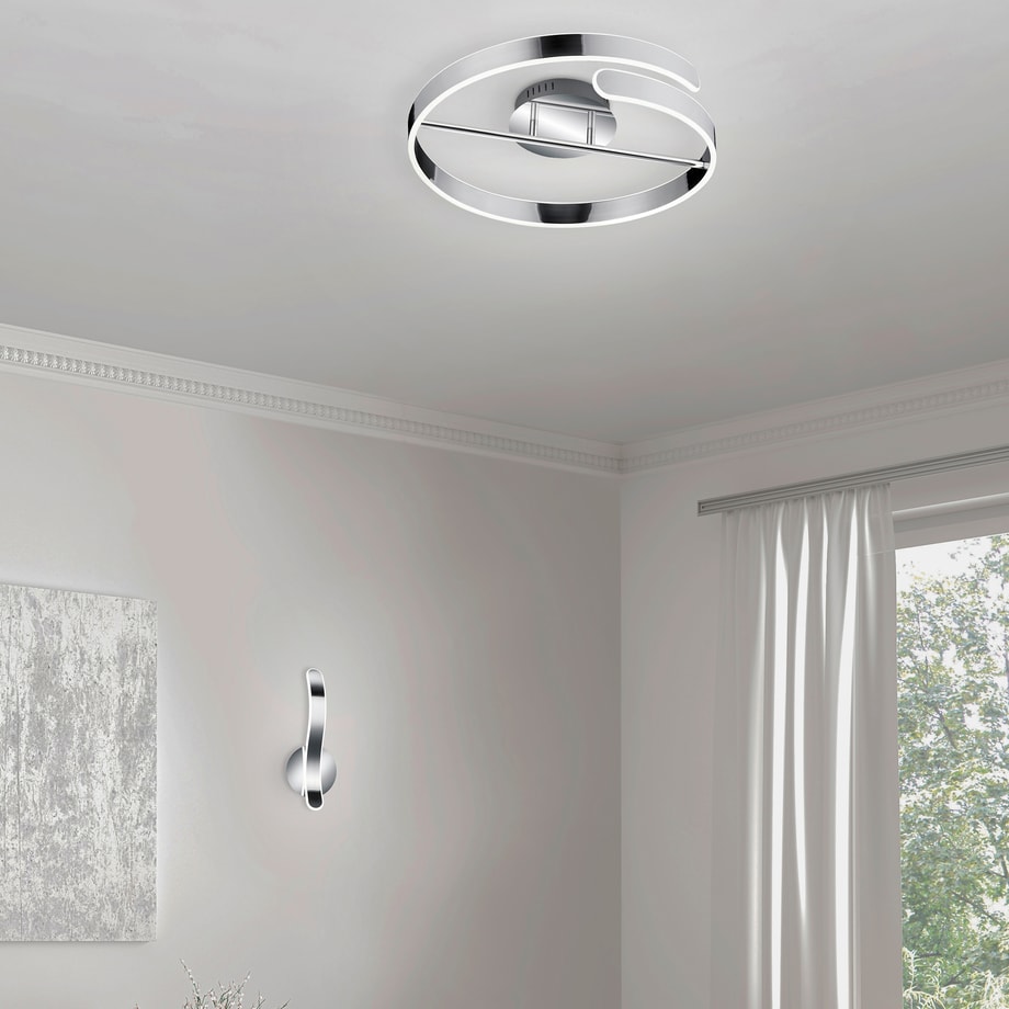 Lampa sufitowa LED srebrna PARMA 50 cm - 2