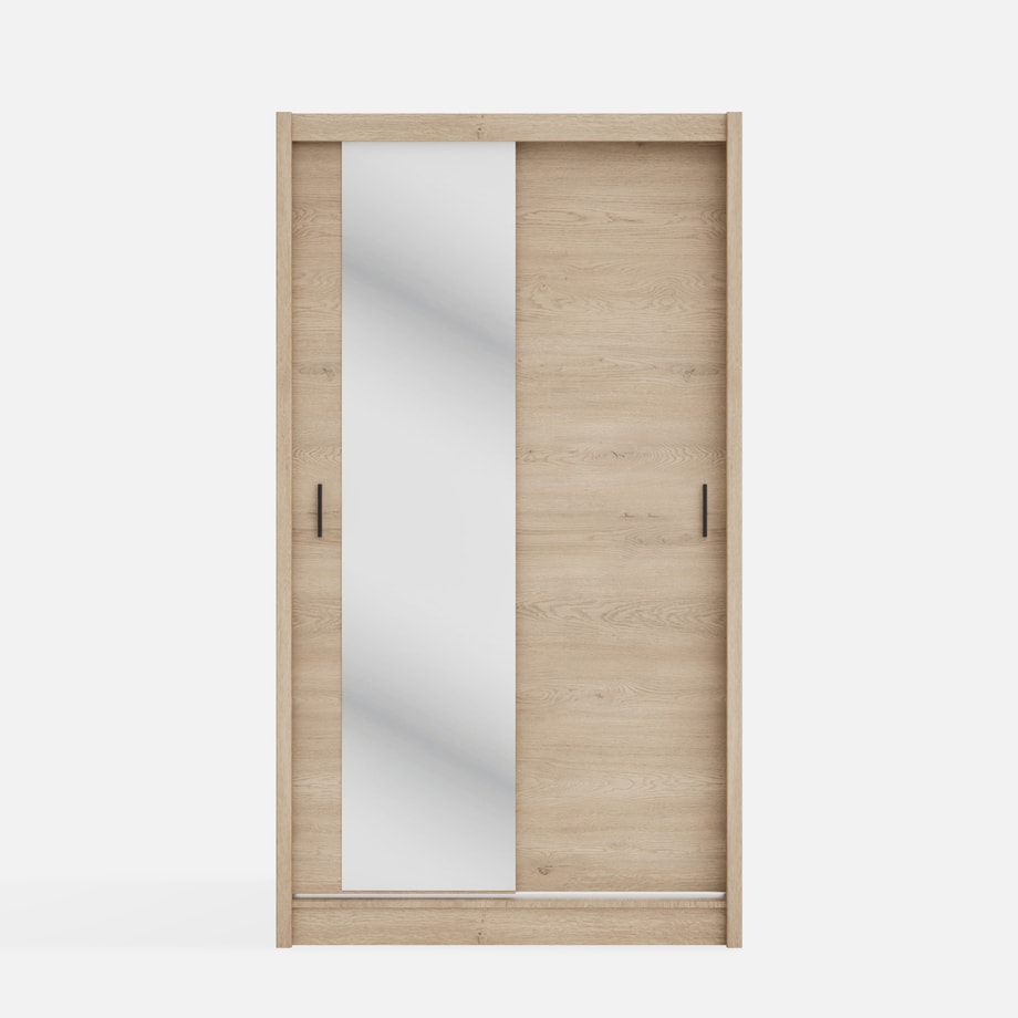 Szafa przesuwna INES z lustrem 120 cm dąb cremona - 1