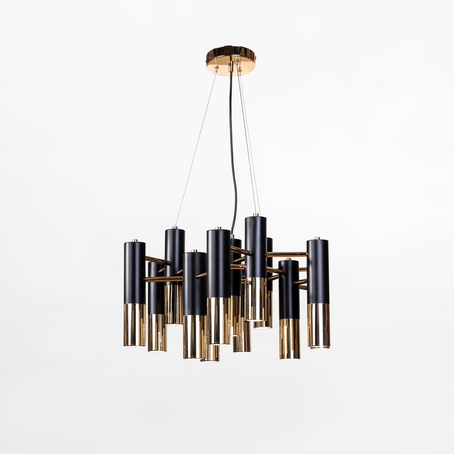Lampa wisząca czarno-złota ORINO - 1