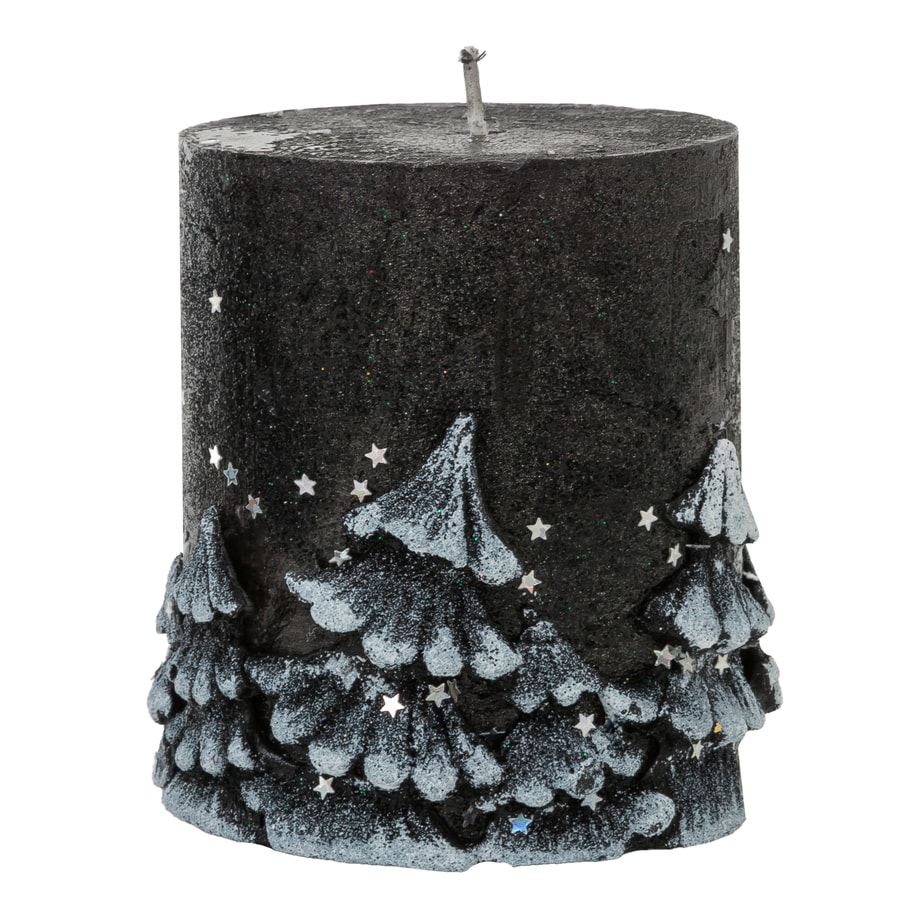 Świeca walec glamour LAS 8 cm - zdjęcie 1