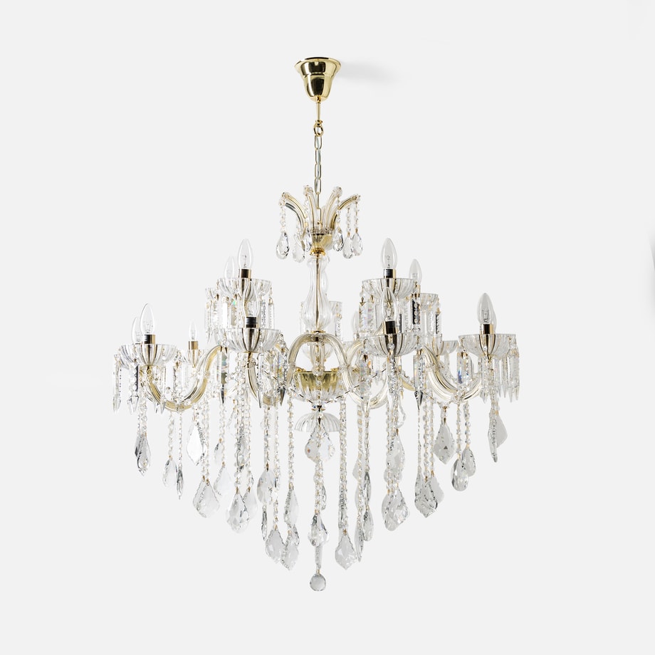 Żyrandol świecznikowy retro złoty CHATEAU 100 cm - 1
