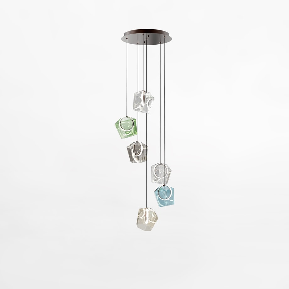 Lampa wisząca LED okrągła podstawa COLORE VI - 1