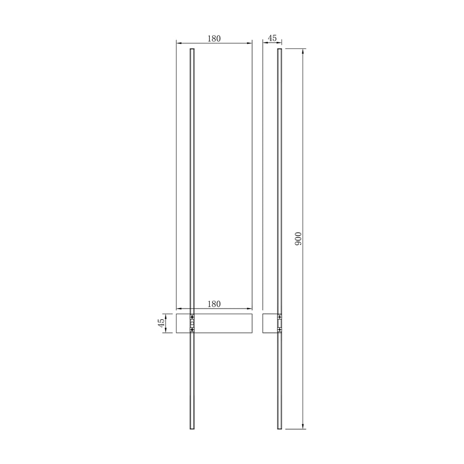 Kinkiet minimalistyczny LED 90 cm złoty ARCO II - 2