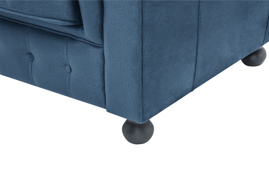 Sofa welurowa granatowa CHESTER - 3