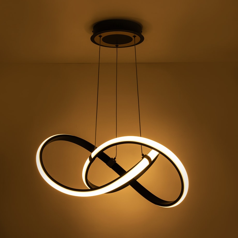 Lampa wisząca LED INDIGO czarno-złota - 5