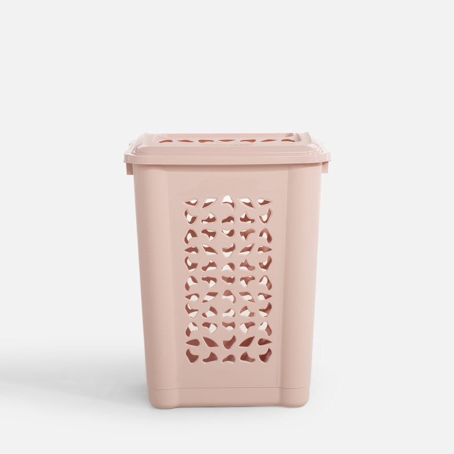 Kosz na bieliznę różowy PER 60 l - 1