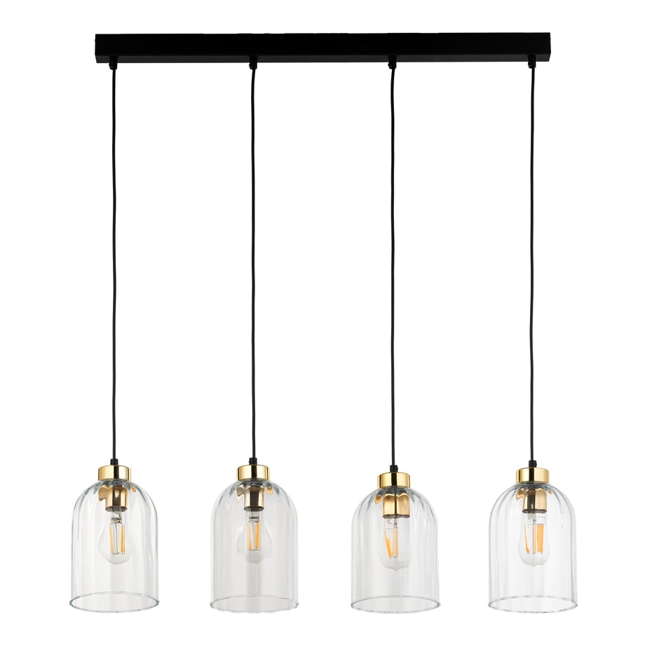 Lampa wisząca listwa 4 klosze transparent SATIPO 4 - 1