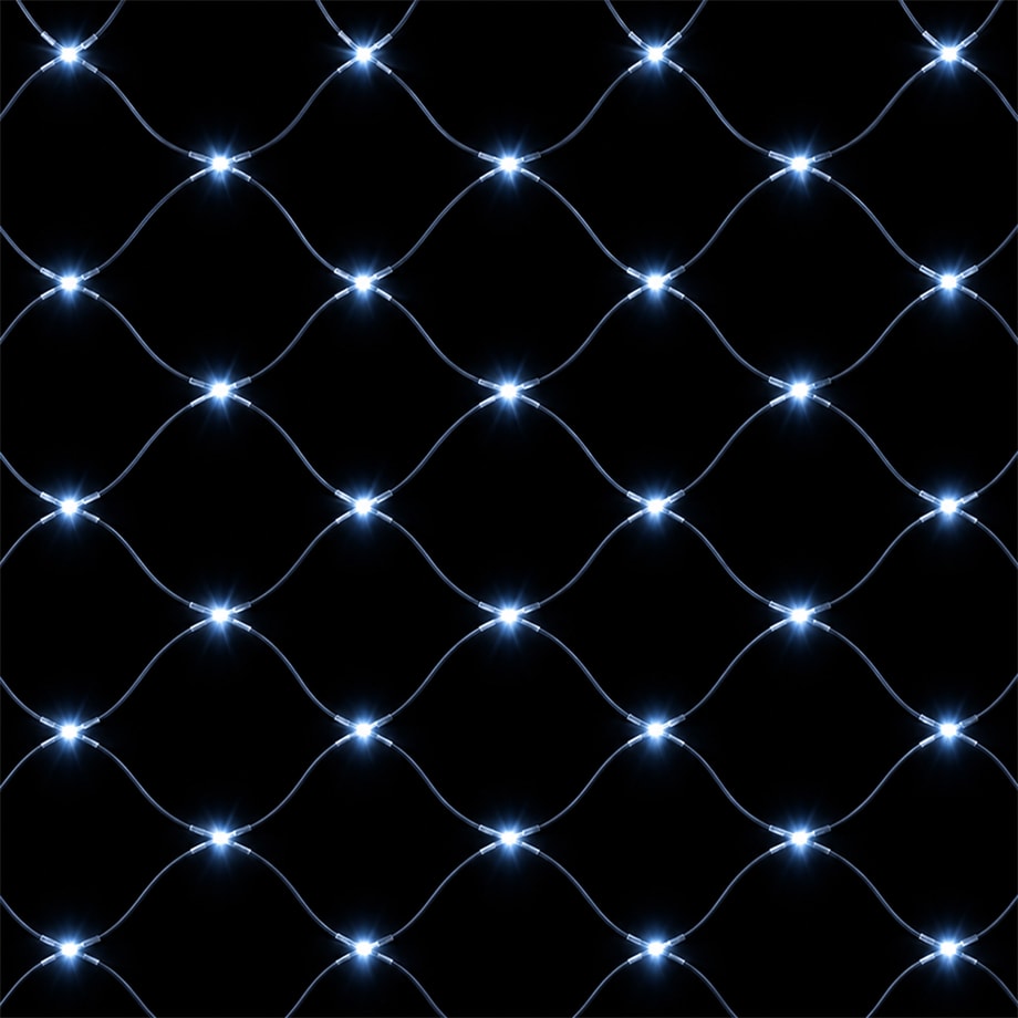 160 lampek LED rozmieszczonych na powierzchni 2x2 metra.