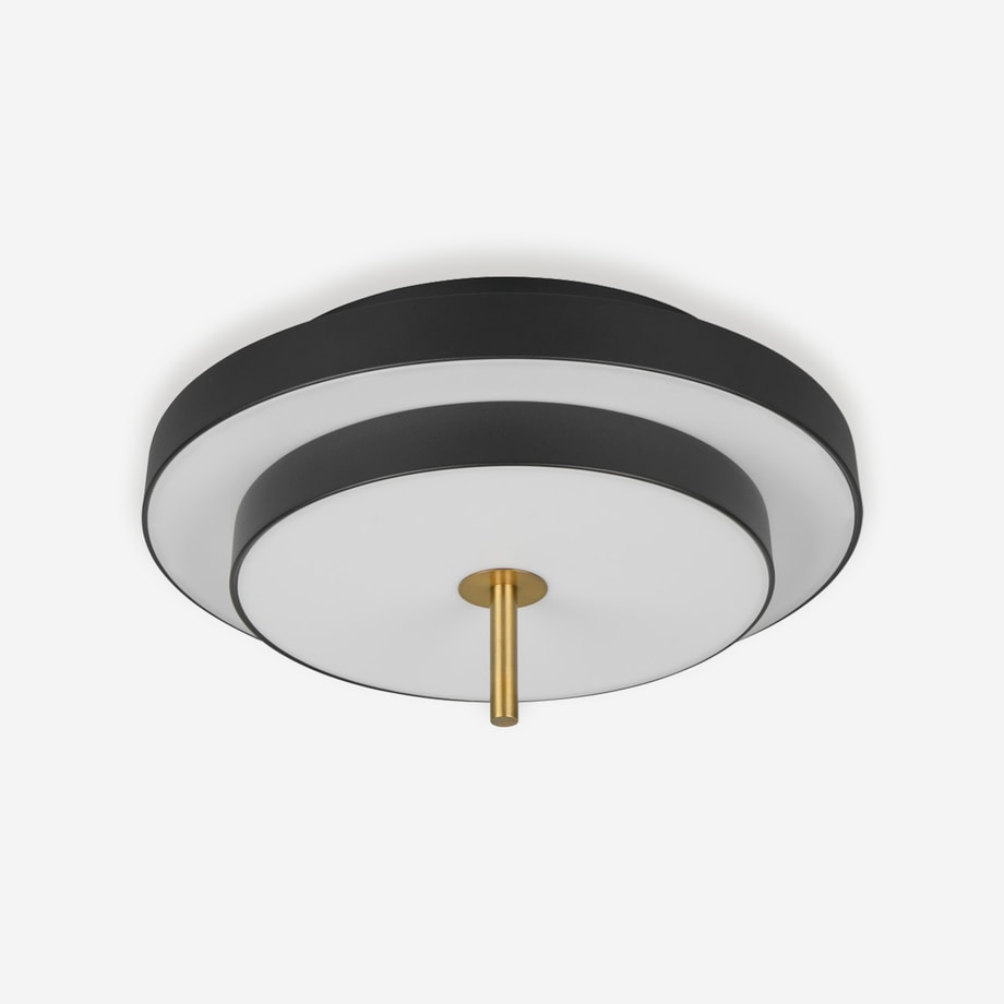 Lampa sufitowa LED czarny mosiądz KEATON - 1