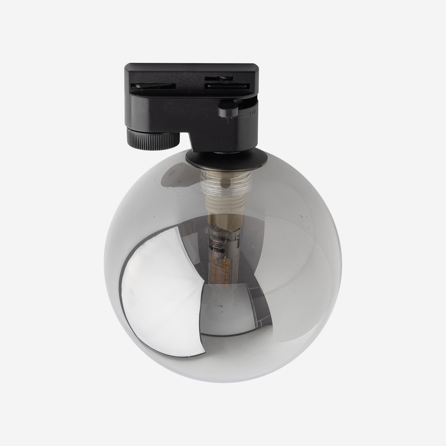 Głowica na szynoprzewód biało-czarna TRACER BLACK GRAPHITE GLASS - 1