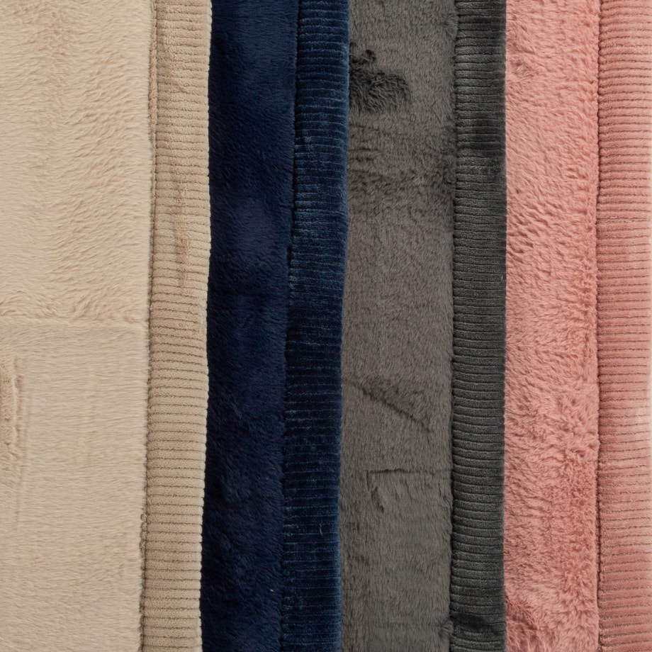 Dywan granatowy PUFFY SOFT 120x120 cm - 4