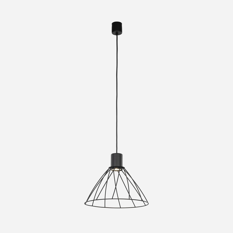 Lampa wisząca loftowa MODESTO BLACK I fi 29,5 cm - 1