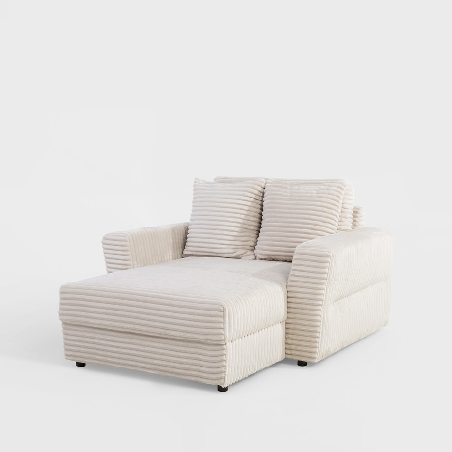 Fotel loveseat kremowy NOEMI - 1