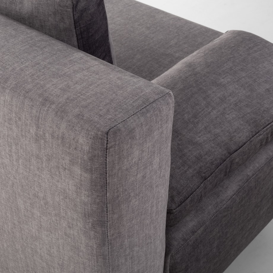Sofa trzyosobowa szara DARWIN - 9