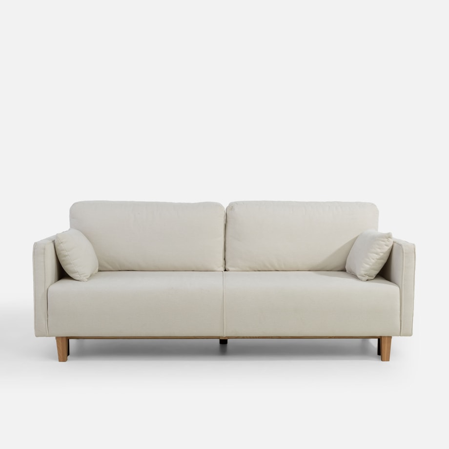 Sofa rozkładana jasnobeżowa FORLI - 1