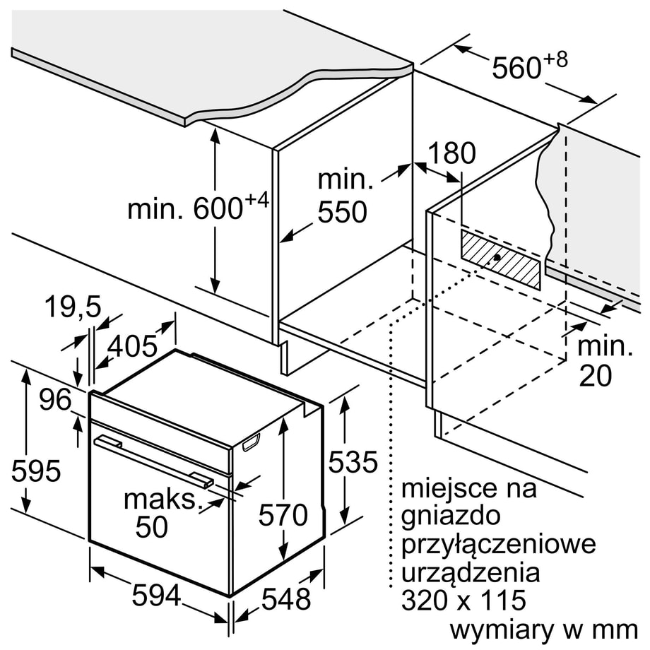 Piekarnik BOSCH seria 4 z termoobiegiem 3D HBA214EB3 - 10