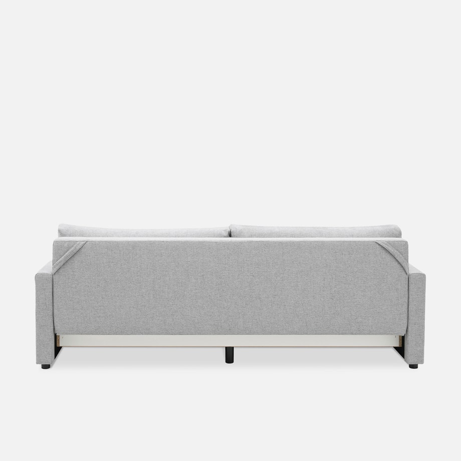 Trzyosobowa szara sofa