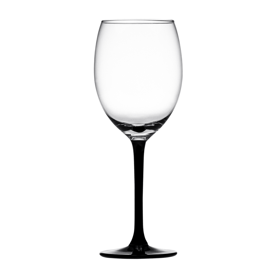 Kieliszek do wina na czarnej nóżce MONTE VETRO 330 ml - 1