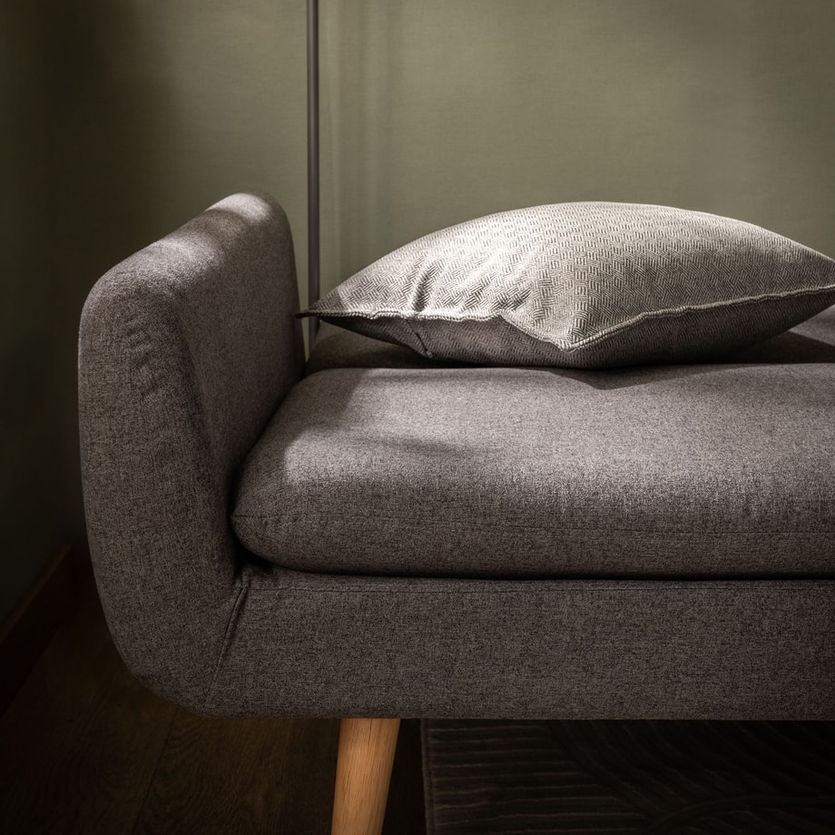 Sofa podwójnie rozkładana szara LUBERTO - 4
