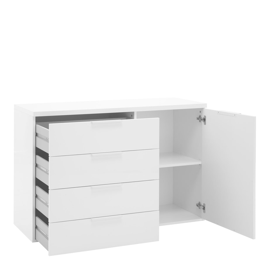 Komoda z szufladami biała MUNDI 120 cm - 3