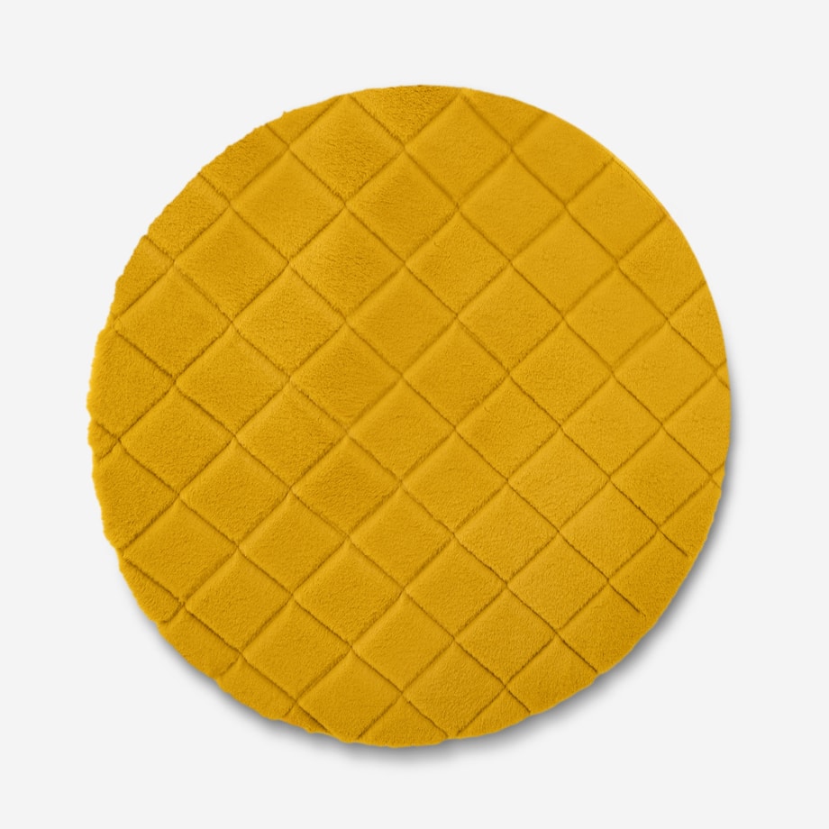 Dywan geometryczny MONA, miodowy, 90 cm - 1