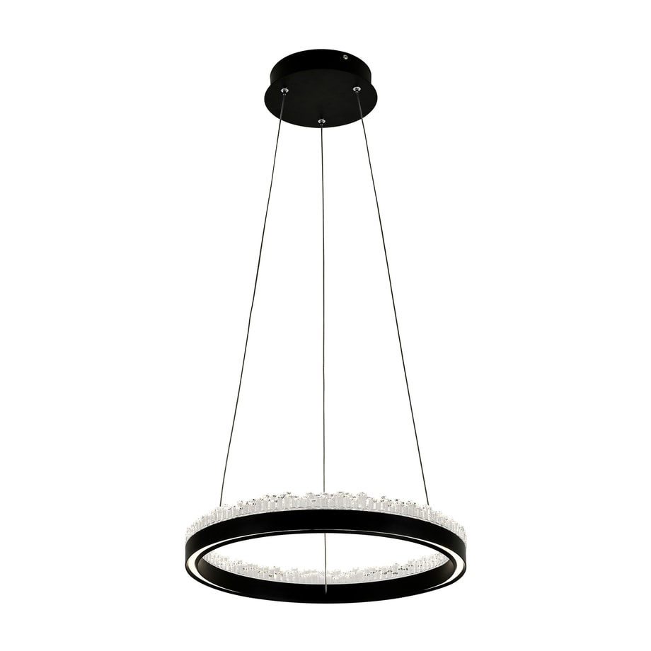 Lampa wisząca LED pierścieniowa czarna REGI 40 cm - 3