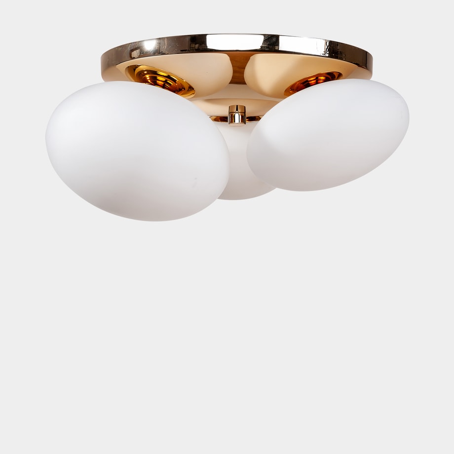Lampa sufitowa biało-złota UFO 34x37 cm - 1