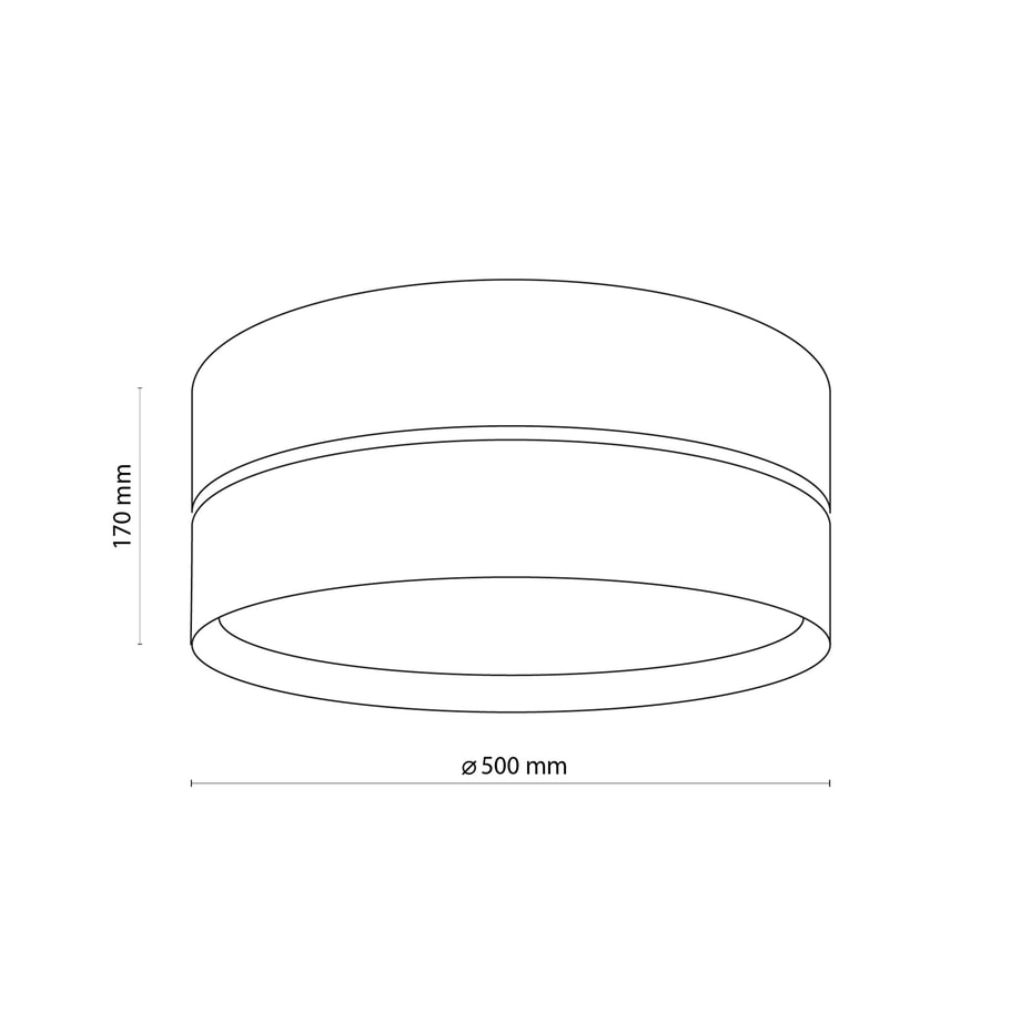 Lampa sufitowa boho z abażurem NICOL - 8