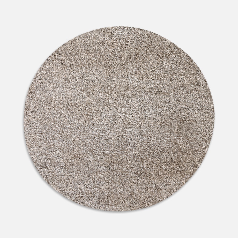 Dywan okrągły beżowy FURRY 60 cm - 1