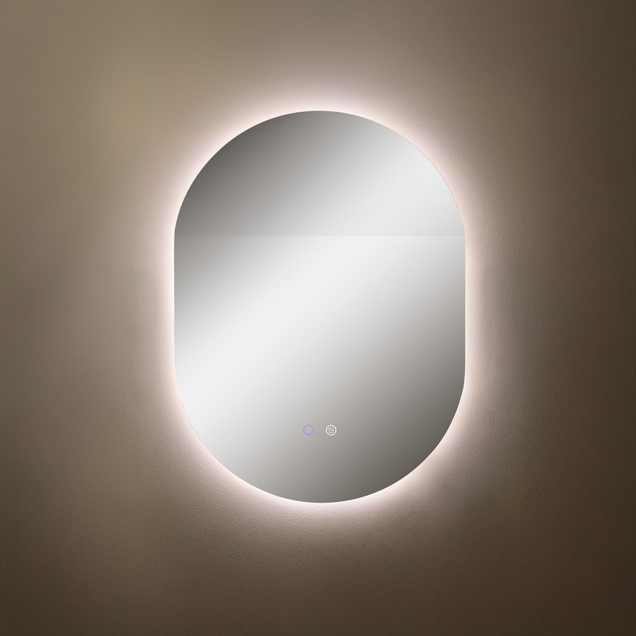 Lustro łazienkowe z oświetleniem LED 70x50 cm - 1