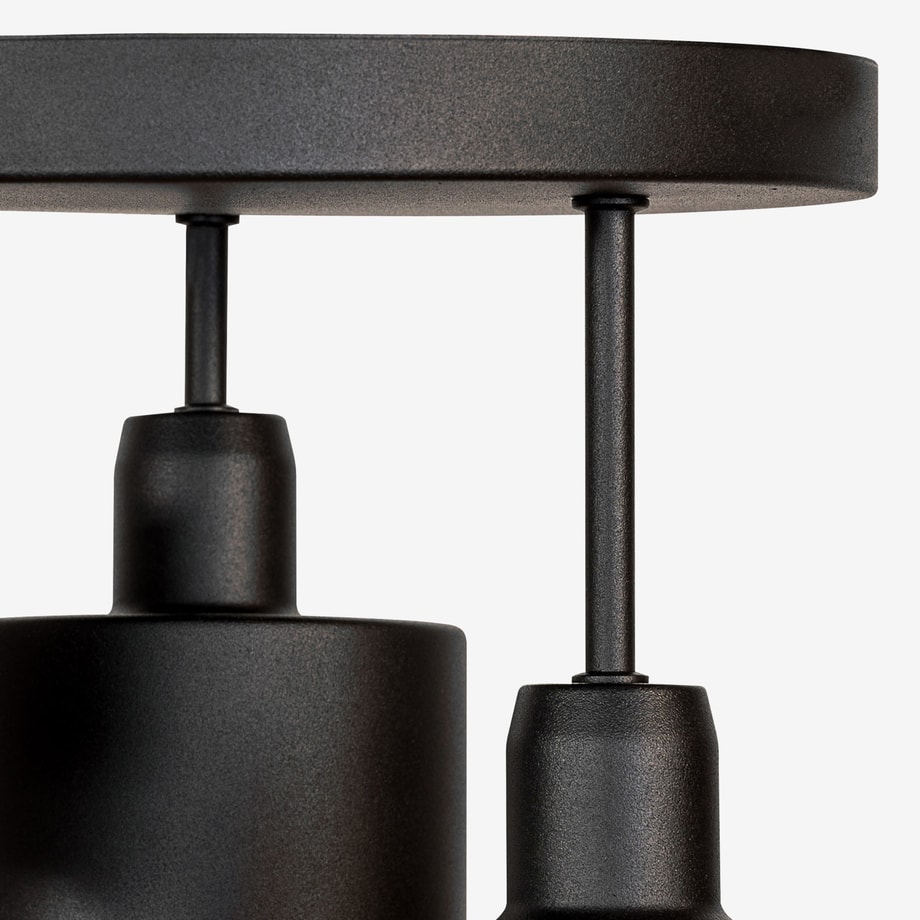Lampa sufitowa czarna BARI 3 - 4