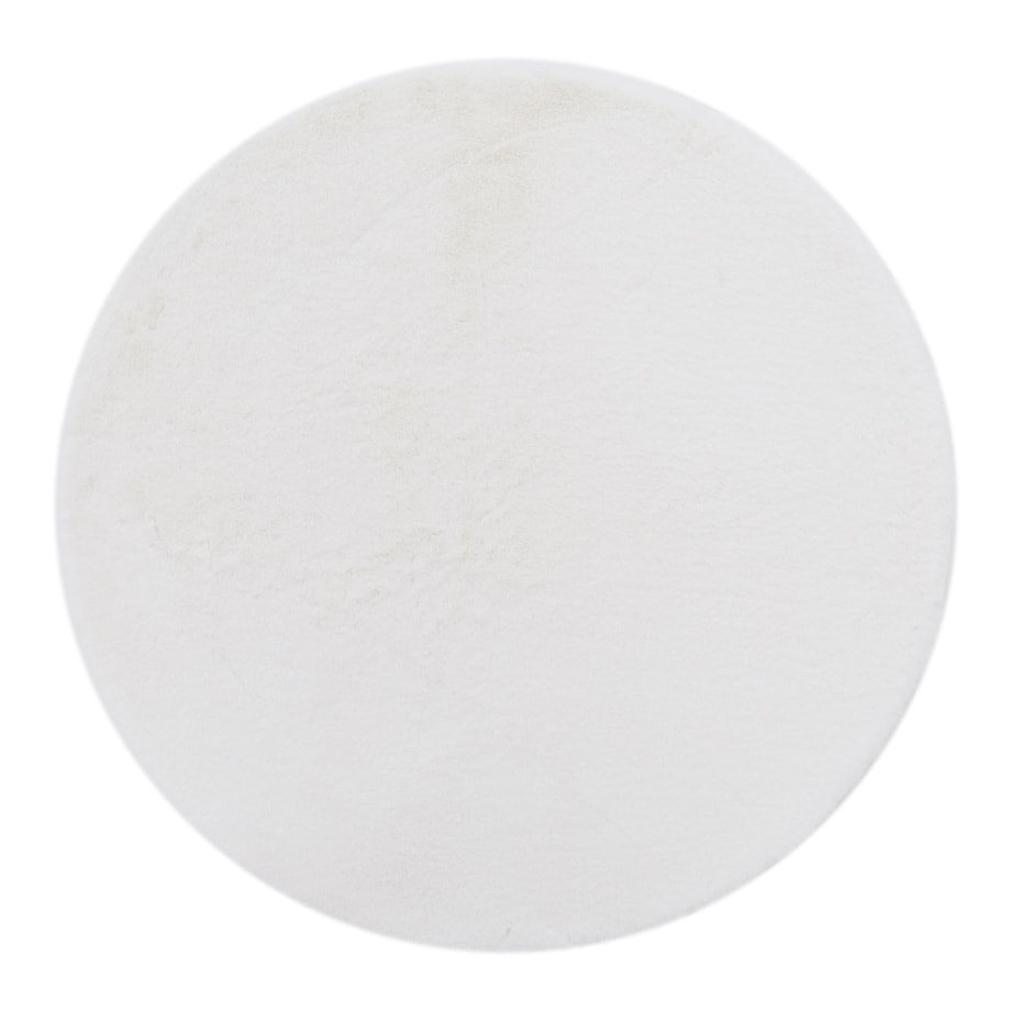 Dywan okrągły biały RABBII 100 cm - 1