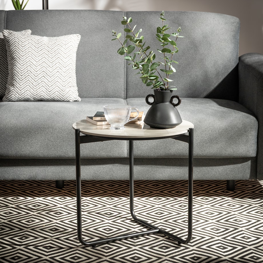 Stolik z ceramicznym blatem SUNEMTI 50 cm - 2