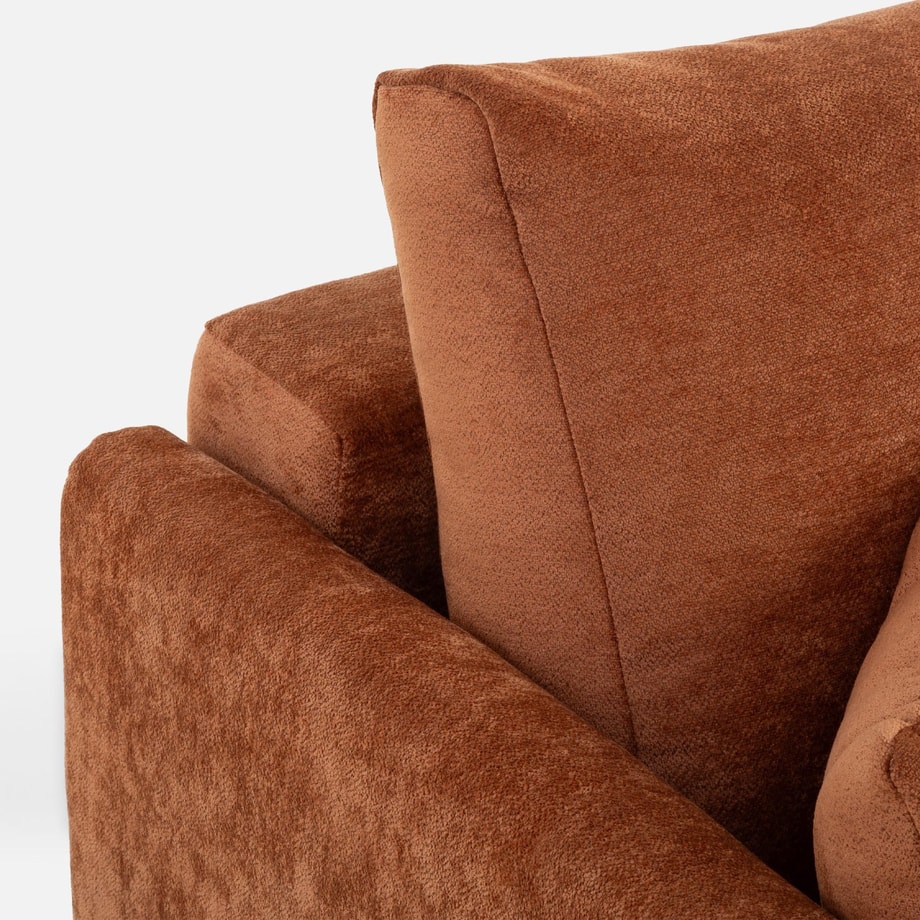 Sofa rozkładana ceglasta CAVA - 9