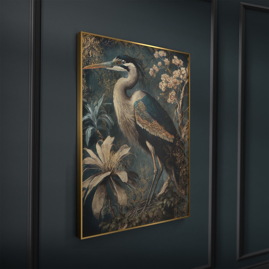 Obraz do salonu GREEN HERON 50x70 cm - 5