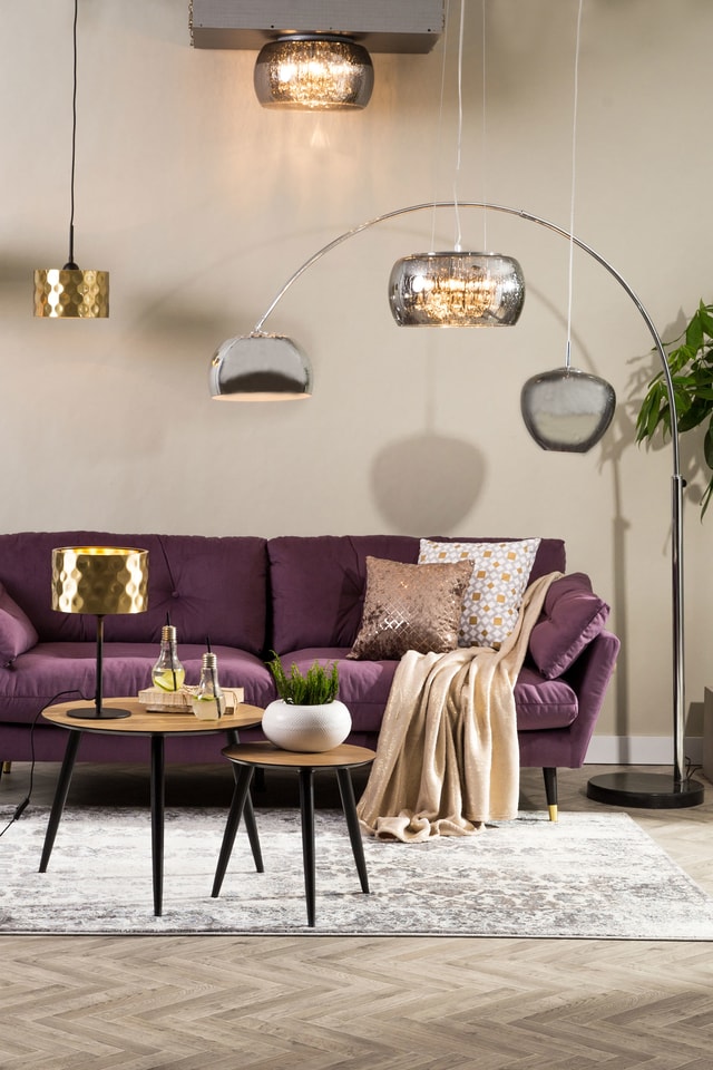 Lampa podłogowa do salonu łukowa chrom SOHO - zdjęcie 2