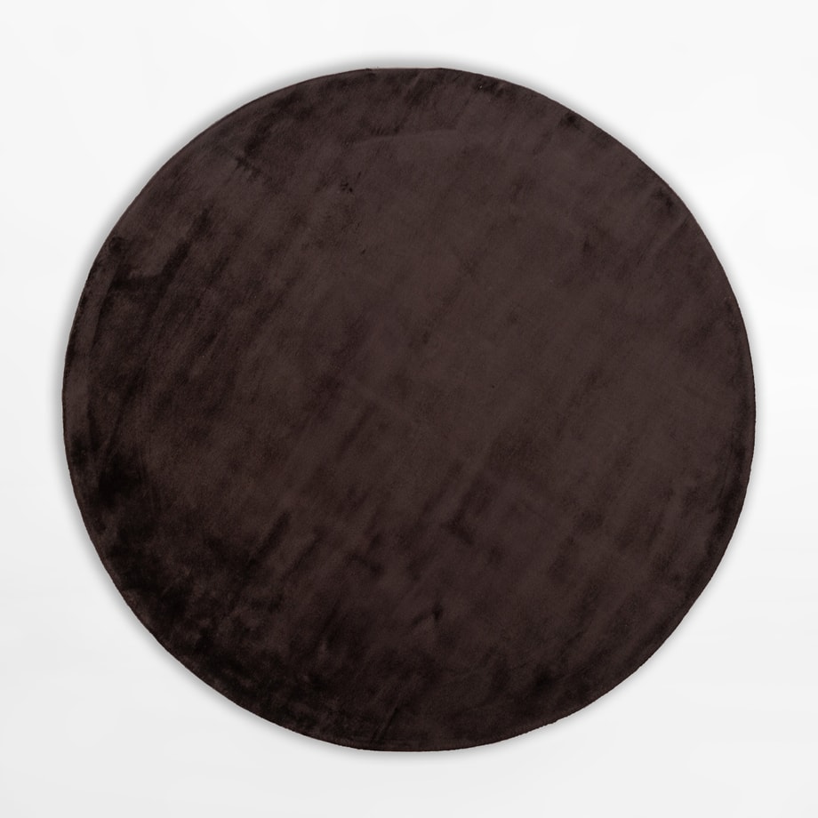 Dywan okrągły PEARL, brązowy, 160 cm - 1