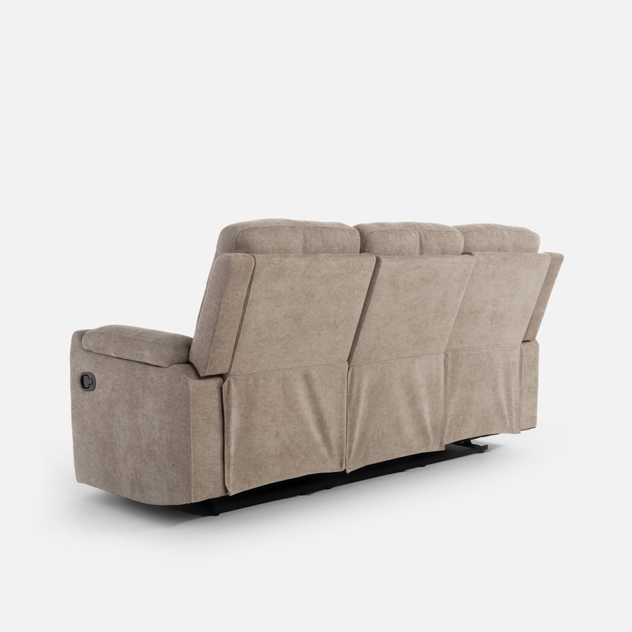 Sofa z funkcją relaksu beżowa ZAVIT - 4