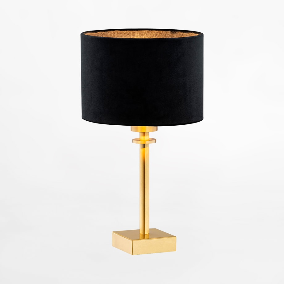 Lampa stołowa abażur czarno-złota ABBANO - 1