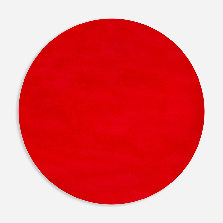 Dywan okrągły czerwony RABBII 100 cm - 1