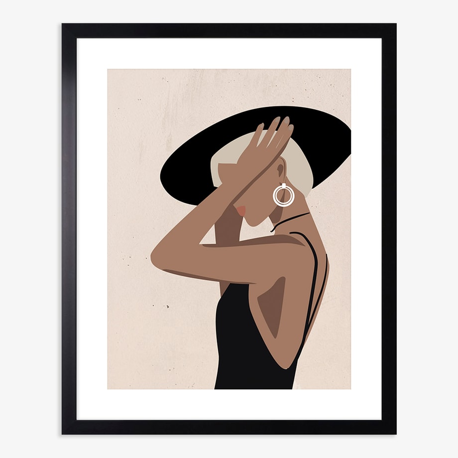 Obraz WOMEN IN HAT II 40x50 cm - 1
