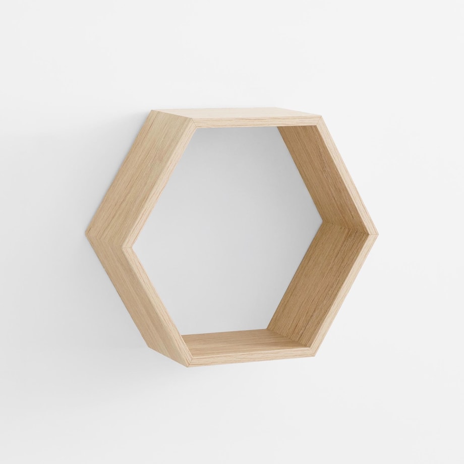 Komplet 3 szt. półek ściennych geometrycznych - 7