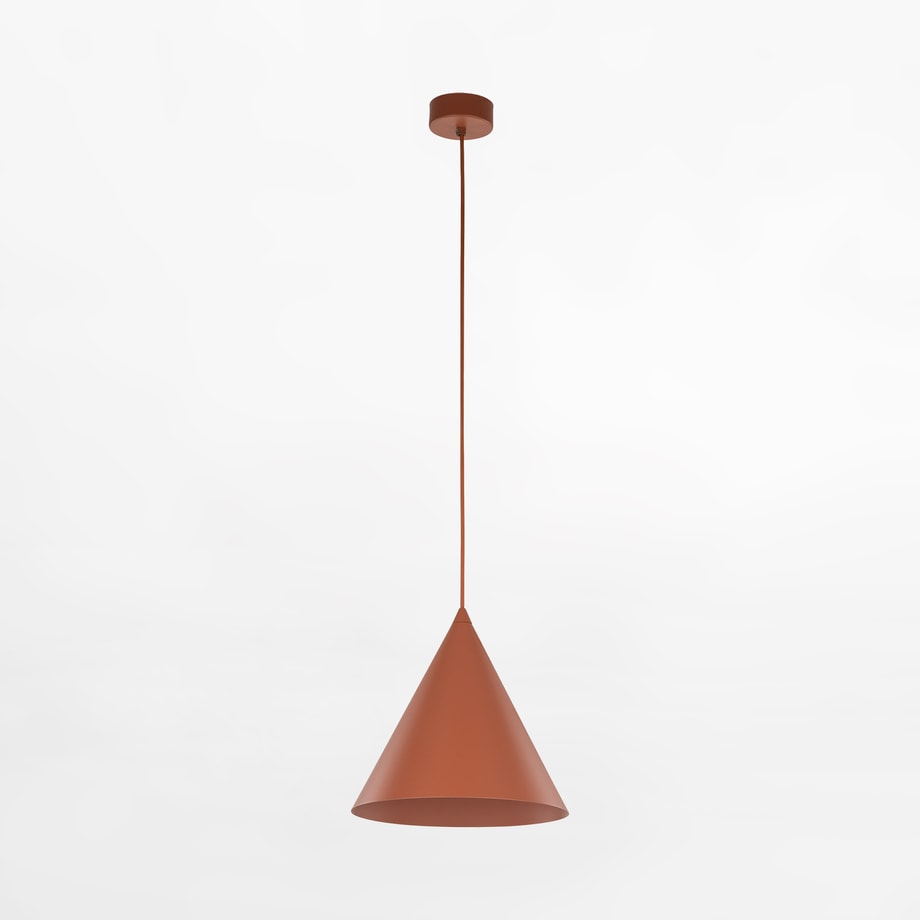 Lampa wisząca ceglana czerwień CONO - 1