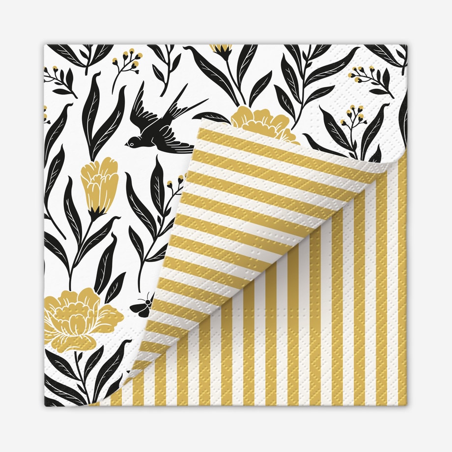 Serwetki dwustronne LUNCH DOUBLE DESIGN boho 20 szt. - 1